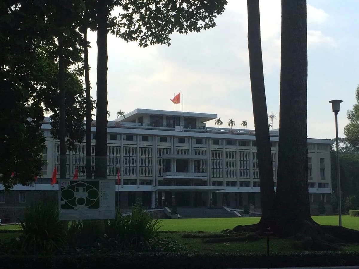 Independence Palace building in Ho Chi Minh City, Vietnam