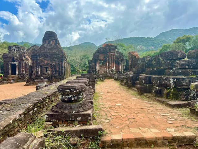 Ancient Cham temples at My Son Sanctuary - detail 2