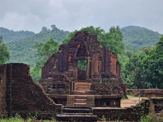 Ancient Cham temples at My Son Sanctuary - detail 3