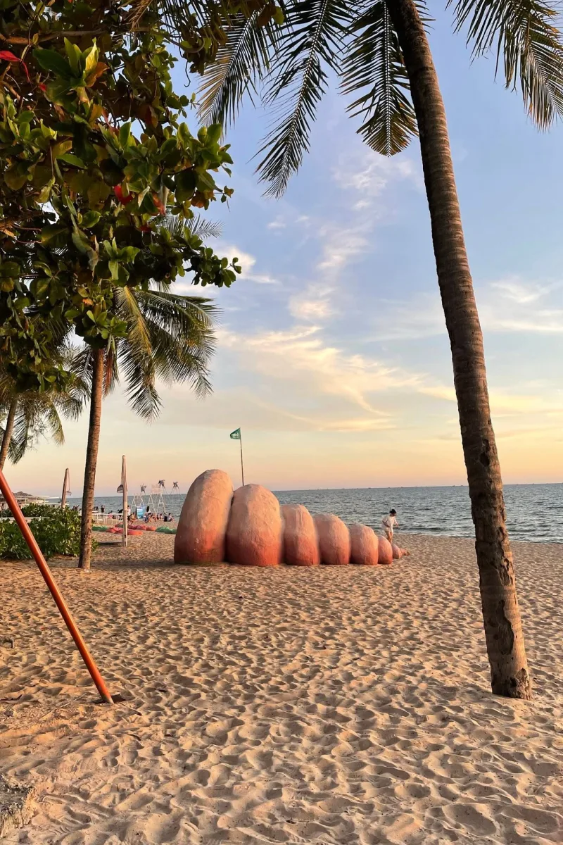 Tourists relaxing on Phu Quoc Beach