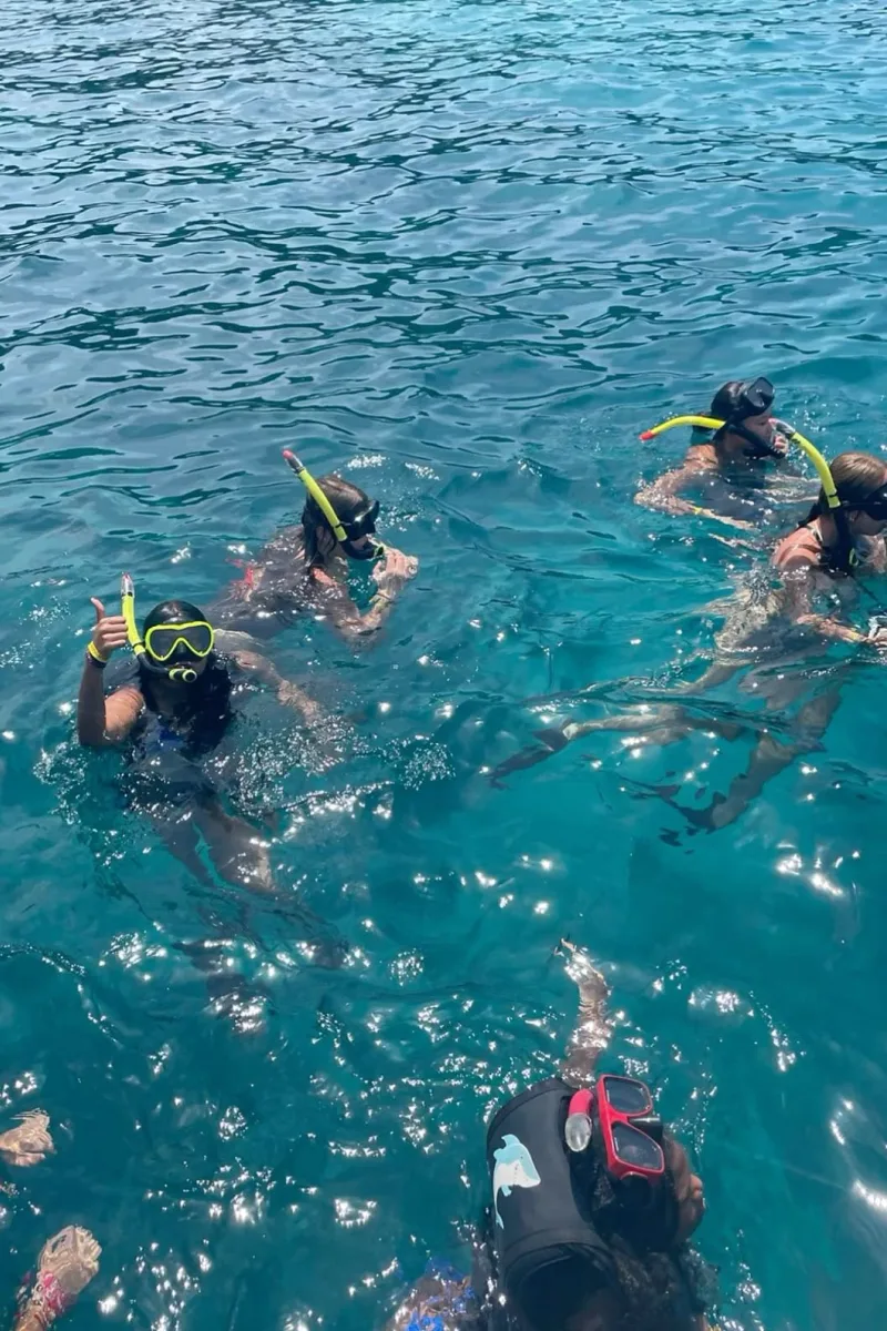Snorkelers enjoying clear waters of Phu Quoc