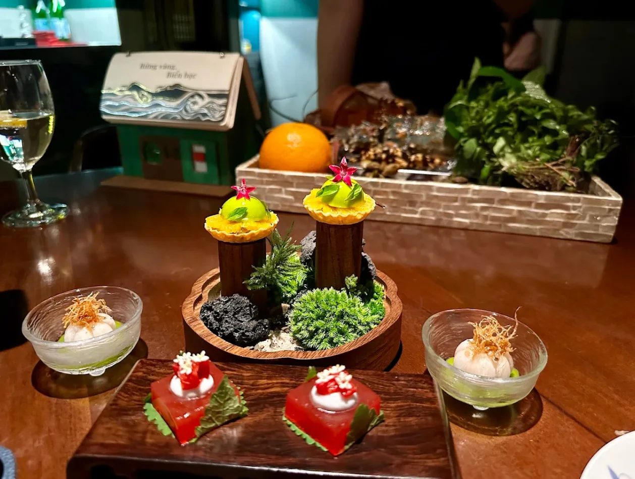 Traditional Vietnamese dishes served at Gia Restaurant