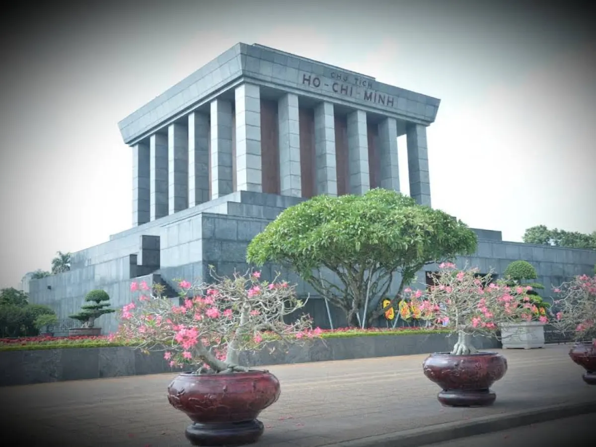 Ho Chi Minh Mausoleum in Hanoi, Vietnam