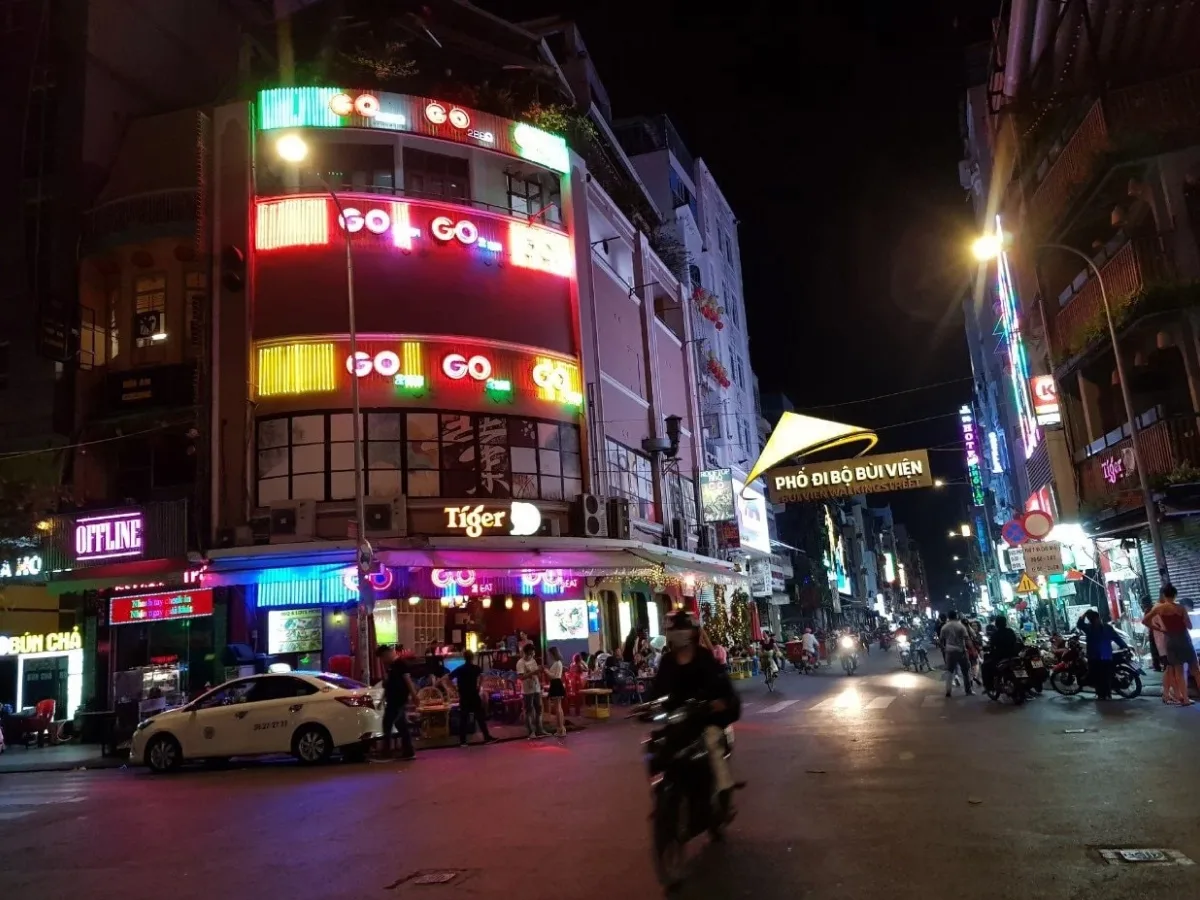 Bui Vien Street at night, Ho Chi Minh City