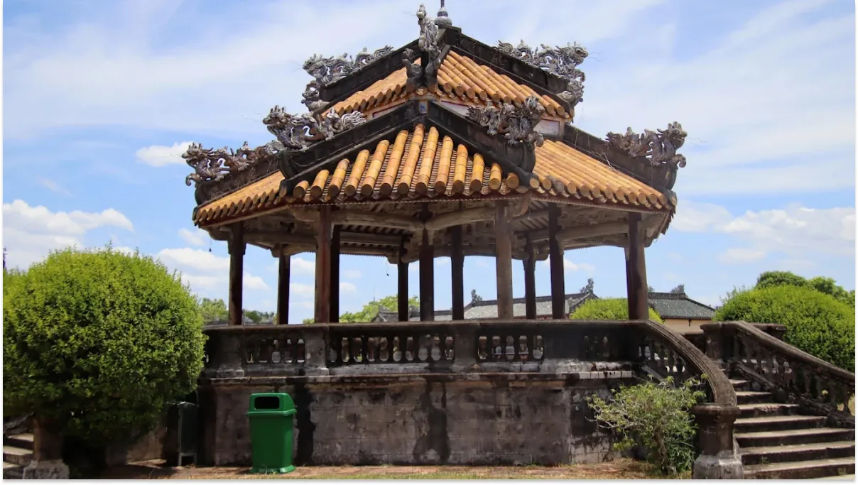 Inside the Imperial City in Hue, Vietnam - detail 4