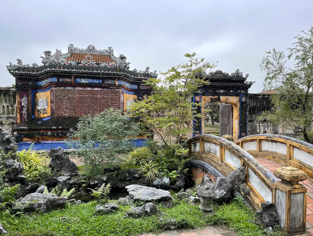 Inside the Imperial City in Hue, Vietnam - detail 5