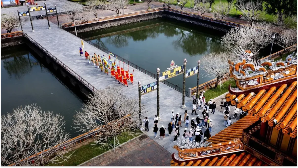 Inside the Imperial City in Hue, Vietnam - detail 6