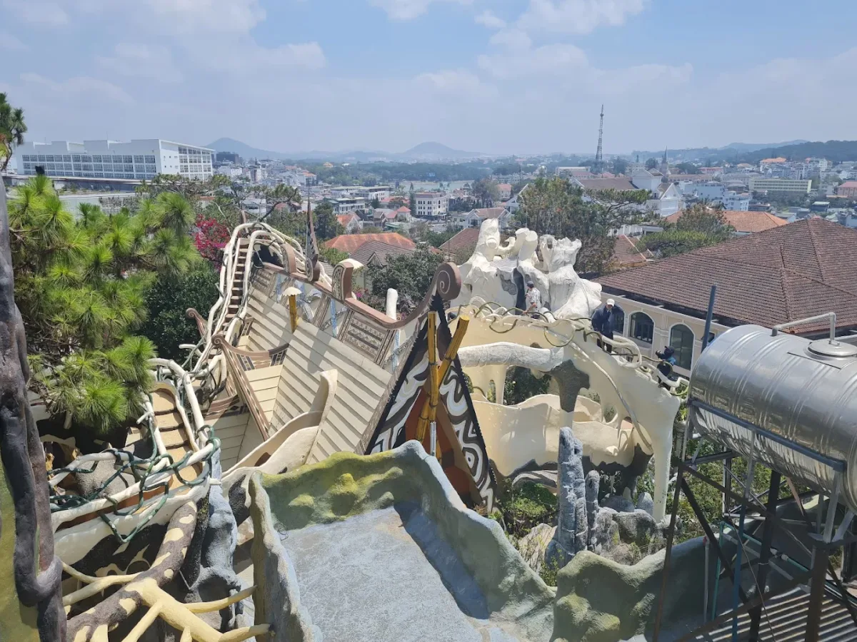 Unique architecture of Crazy House in Da Lat