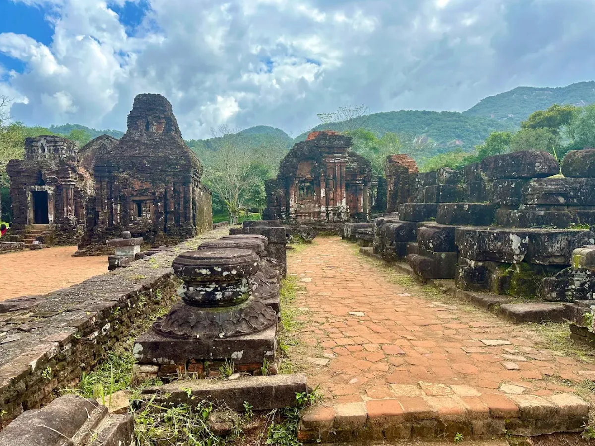 Ancient Cham temples at My Son Sanctuary - detail 2