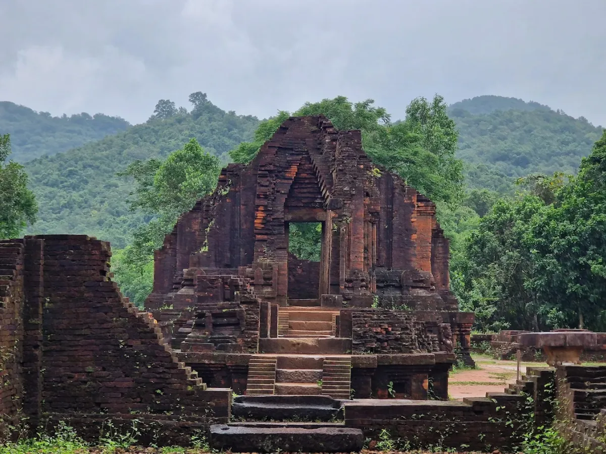 Ancient Cham temples at My Son Sanctuary - detail 3