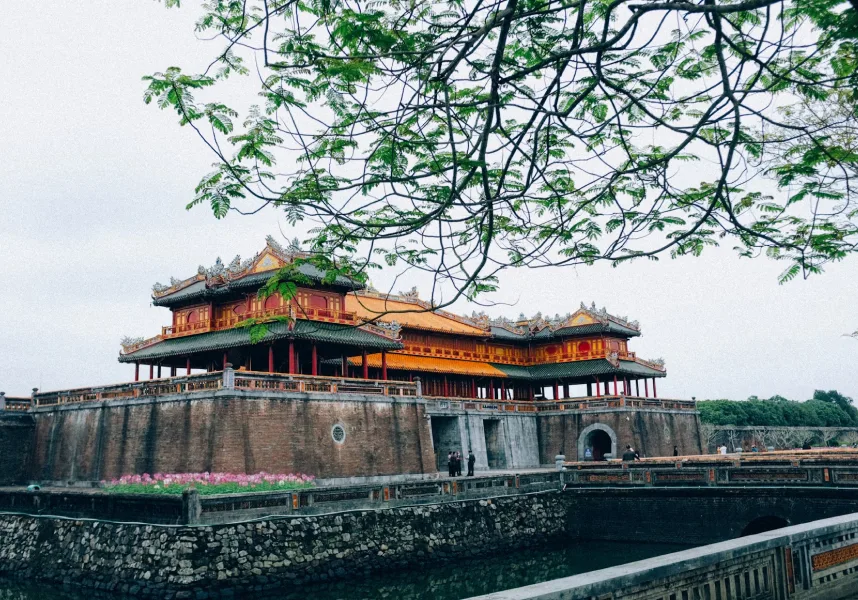 Majestic Ngo Mon Gate leading into the Imperial City of Hue