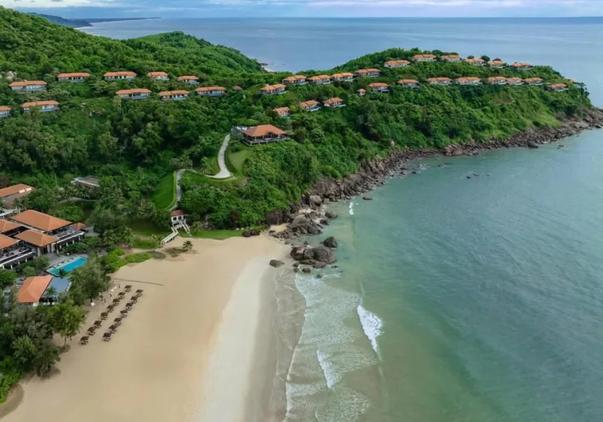 Beautiful Lang Co Beach in Hue, Central Vietnam